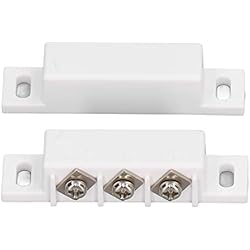 Interruptor de Lengüeta Magnético, Normalmente Abierto, Cerrado, NC, sin Sensor de Contacto de Ventana de Puerta, Interruptor de Lengüeta de Alarma, Interruptor de Contacto Magnético para Pared de Pue