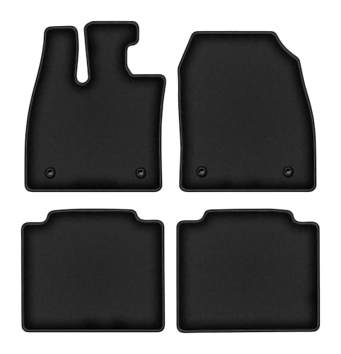 Tapis de sol en velours Durban pour Lexus RZ Crossover dès 2022 pack de 4 sur mesure noir