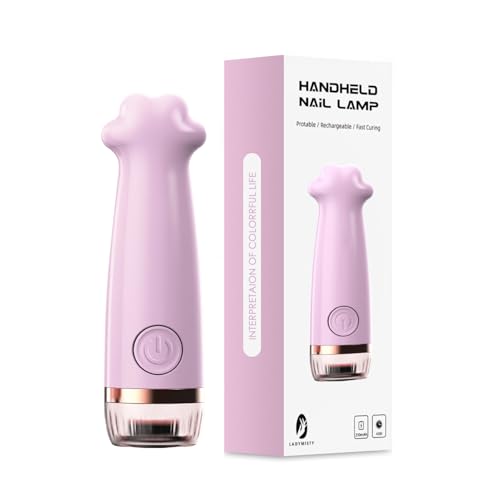 Dmuzsoih Lampada LED per Unghie - Dispositivo Manicure Ricaricabile con 2 Impostazioni Timer - Asciugatore Per Smalto Per Unghie Portatile | per Casa, Salone di Bellezza, Viaggio, Vacanza,