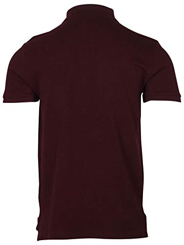 Image of Polo RL Men's Custom Slim Fit Mesh Pony Shirt (Small, Wine)