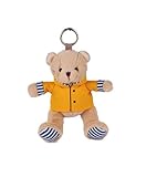 sherlock holmes la figure jaune PORTE CLÉ OURS PELUCHE FRANCE: petit ours marin de 15 cm vêtu de son ciré jaune et rayures marinières, facile à accrocher aux clés, sacs ou trousses, souvenir français pratique et porte clé peluche Paris au charme maritime.