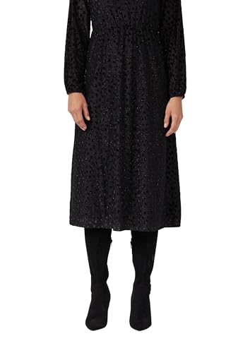 s.Oliver Black Label Midi Samtkleid Langarm