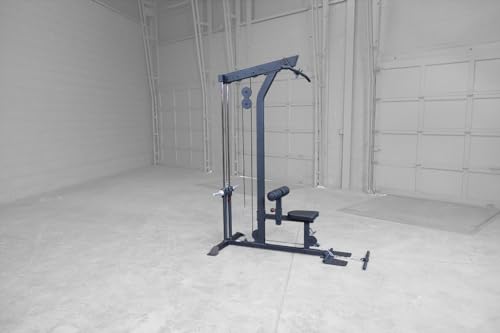 Image of Body-Solid (GLM85B Pro LAT Machine Sculpt a Stronger, Space-Saving and Back Exercise Weight Machine Home Gym Equipment