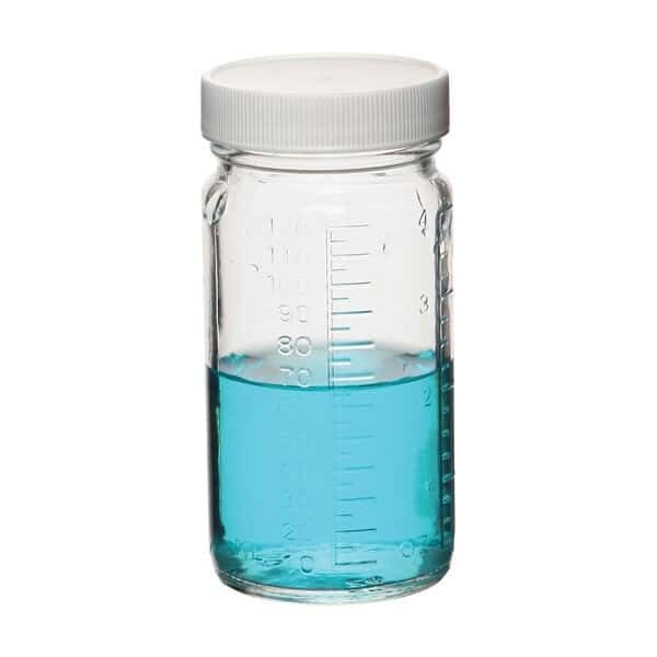 Cole-Parmer Bottle, Graduated Medium Rounds, 2 oz, 48/cs