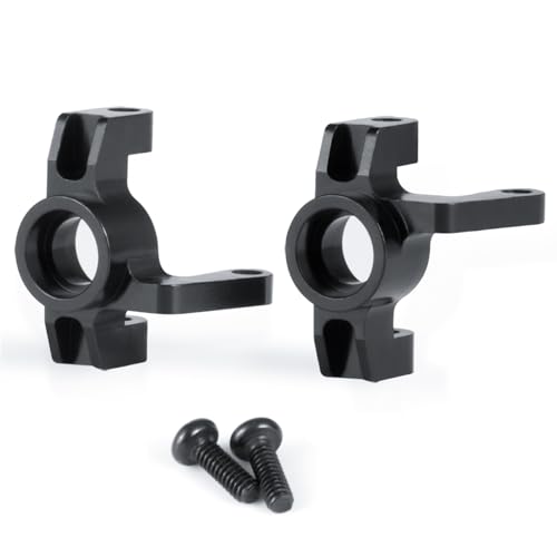 JGGZONE RC Front Steering Knuckles Aluminum Spindles Carrier Blocks Steering Cup Compatible with...
