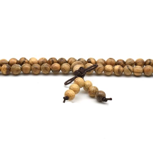 Image of Zen Dear Unisex Natural Vietnam Agarwood Bead Buddhist Prayer Beads Japa Mala Necklace Bracelet Bead
