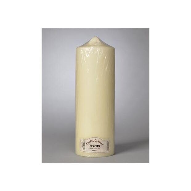 Richard Wenzel Church Candles 10cm Diameter – Ivory Cream Pillar Candles, Varying Heights for Worship, Altar & Religious Use (30cm)