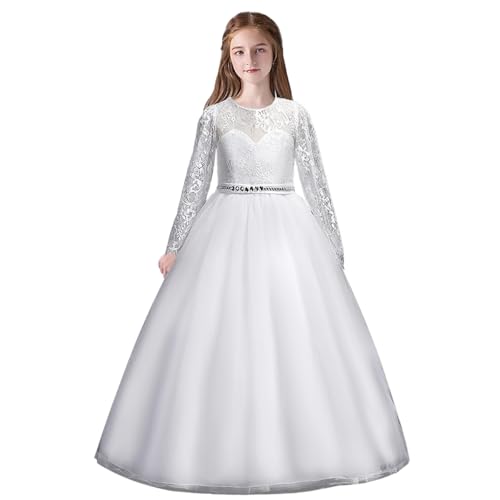 Vestido de princesa de manga larga de encaje M MUNCASO para cumpleaños