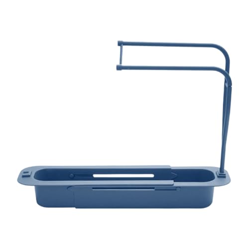 Generico Soporte para trapos de cocina, organizador impermeable extensible para trapos, esponjas, de alambre de acero, práctico organizador para lavavajillas