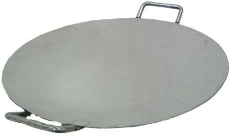 Radhna Indian Traditional Stainless Steel Round Pav Bhaji Tawa 24" Inch Commercial Purpose - Fastest Delivery with DHL