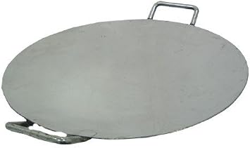 Radhna Traditional Indian Stainless Steel Round Pav Bhaji Tawa 24" Inch Commercial Purpose