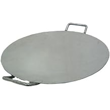 Radhna Indian Traditional Stainless Steel Round Pav Bhaji Tawa 20" Inch Commercial Purpose - Fastest Delivery with DHL