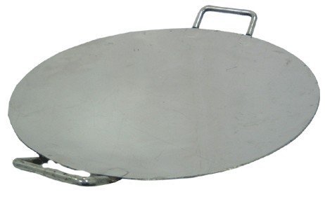 Radhna Traditional Indian Stainless Steel Round Pav Bhaji Tawa 24