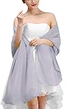 ❤Diseño: diseño clásico, Chiffon crea una apariencia elegante y hermosa - Tela de gasa delicada y liviana, es perfecta para bodas, cruceros, salidas nocturnas y eventos especiales. Muestra tus sentimientos románticos.