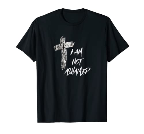 Camiseta cristiana I Am Not Shamed Camiseta