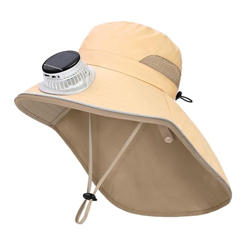 Chapeau avec ventilateurs solaires pour la plage et randonnée