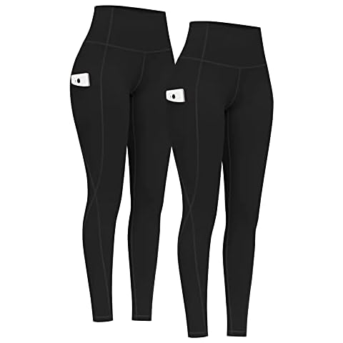 PHISOCKAT High Waist Yoga Pants with Pockets Cover