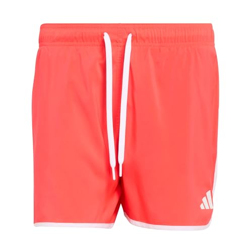 adidas Uomo Water Reactive Graphic Swim Shorts 5 Inch, Lucid Red/White, S