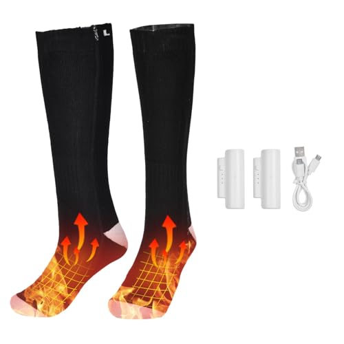 Calcetines térmicos - Calcetines térmicos avanzados, calcetines eléctricos ultra cálidos | 3 niveles de temperatura, calcetines de calentamiento con elementos de calefacción ocultos, calcetines