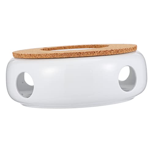 Zerodeko Ceramic Teapot Warmer Tea Stove Holder Multi-use Warmer for Coffee Tea