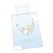 Produktbild Herding Little Tiger Bio Bettwäsche Set, GOTS Zertifiziert, Wendemotiv, Kopfkissenbezug 40 x 60cm, Bettbezug 100 x 135cm, Baumwolle/Renforcé, Blau, 100x135
