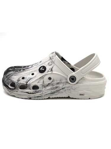 Image of SVAAR Men's Marble Effect Classic Clogs || Sandals with Adjustable Back Strap for Men
