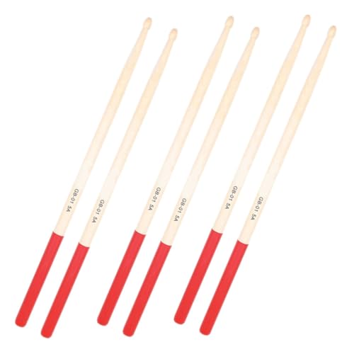 Baquetas de madera de arce rojo, pack de 3 pares miniatura 6