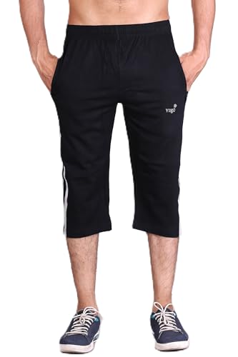 Image of VEGO Mens Cotton Three by Fourth, 3 /4, Capri, Three Quarter Plus Size