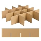 HOUDERCO Kit Divisor de Cajas de Cartón para Transporte Seguro, Fácil Instalación y Protección Efectiva, Adecuado para Cajas de Mudanza y Vasos, Color Caqui, 1 Set