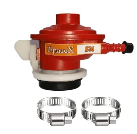 ISPACEX SN Regulator Suitable for Indian, Regulator (Red) Colour with 2 Safety pins