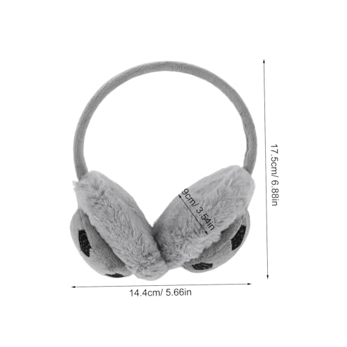 Kids Warm Ear Cover Plush Football Design Earmuffs for Boys Furry Winter Ear Warmers Soft and Cozy for Cold Weather for Outdoor Activities2