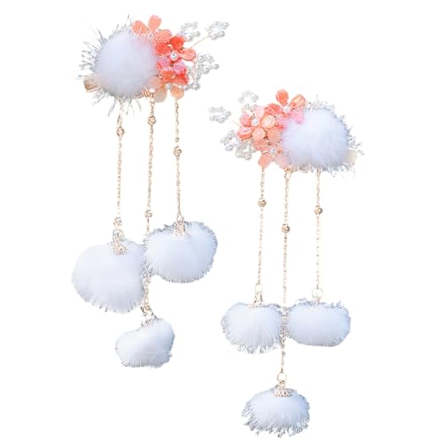 Barrettes à cheveux avec pompons Healeved, coffret de pinces rétro pour offrir aux passionnées