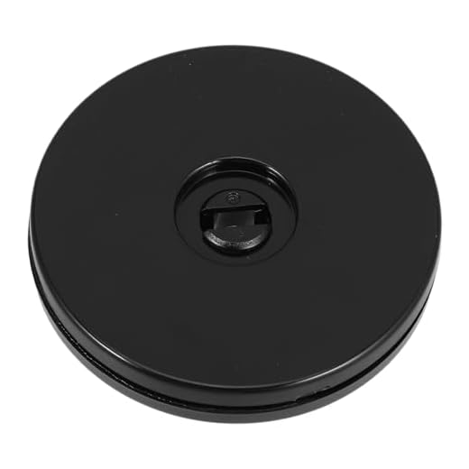 JECOMPRIS Black 75mm Rotating Base for Display, 360-degree Spinning Storage Organizer Ball Bearing, Rotatable Display Stand for Kitchen Spice Rack and Pantry Organizer