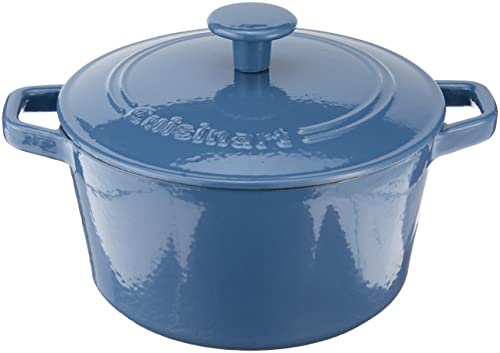 Image of Cuisinart 3 Qt Casserole, Covered, Enameled Provencial Blue