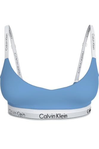 Calvin Klein Damen BH Bralette Lightly Lined Elastischer Bund, Blau (Blue Descent), 4XL – Ansicht 1