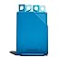 Muitomas, Set Taglieri Colorati da Cucina in Plastica Rigida Resistente ai Tagli, con Gommini Antiscivolo e Contenitore Sottile Salvaspazio, 20,5 x 14,5 cm, Colore Blu Ottanio immagine
