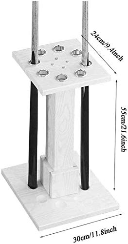 Support de queue de billard en bois durable râtelier autonome sol