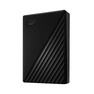 WD 5TB My Passport, Portable External Hard Drive, Black, backup software with defense against ransomware, and password protection, USB 3.1/USB 3.0 compatible – WDBPKJ0050BBK-WESN