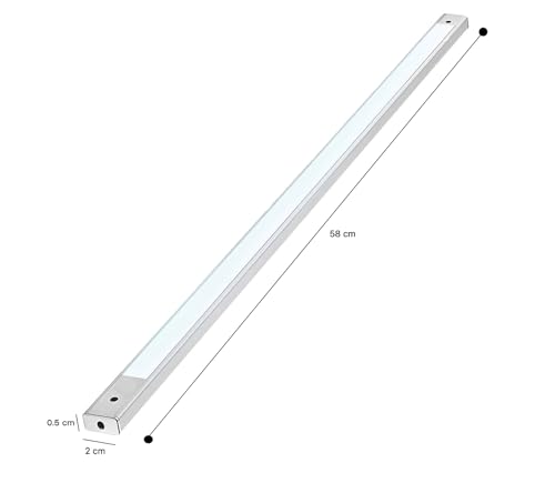 Image of Groeien LED Ultra Slim 8W Under Cabinet Lighting and Kitchen Lights Under Counter Lighting, Aluminium Alloy Profile Light (Warm White, LED) (1, 2 FEET)