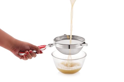 Image of Tosaa Stainless Steel Juice Strainer Stainless Steel Soup & Juice Strainer- Big Tea STRAINERS(5) 27L x 13.5W x 6.5H Cm