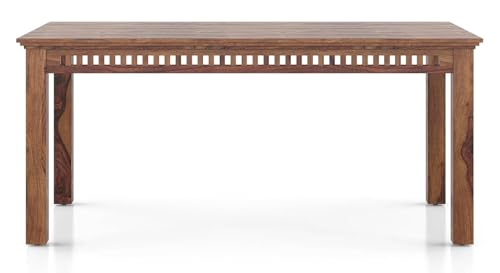 Image of Dining Table Set, Wood 6 Seater Dining Table with Chair, Dining Room Furniture, Wooden 6 Seater Dining Table, Modern and Unqiue Dining Table For Living Room (6 Seater Dining Table) Natural Finishs