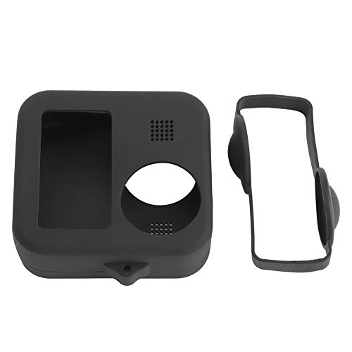 Funda de silicona para cámara con cubierta de lente y correa ajustable miniatura 5