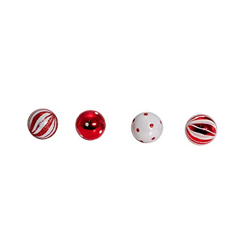 Kit décorations Noël Kurt Adler GG0294 rouge blanc pour branches fines