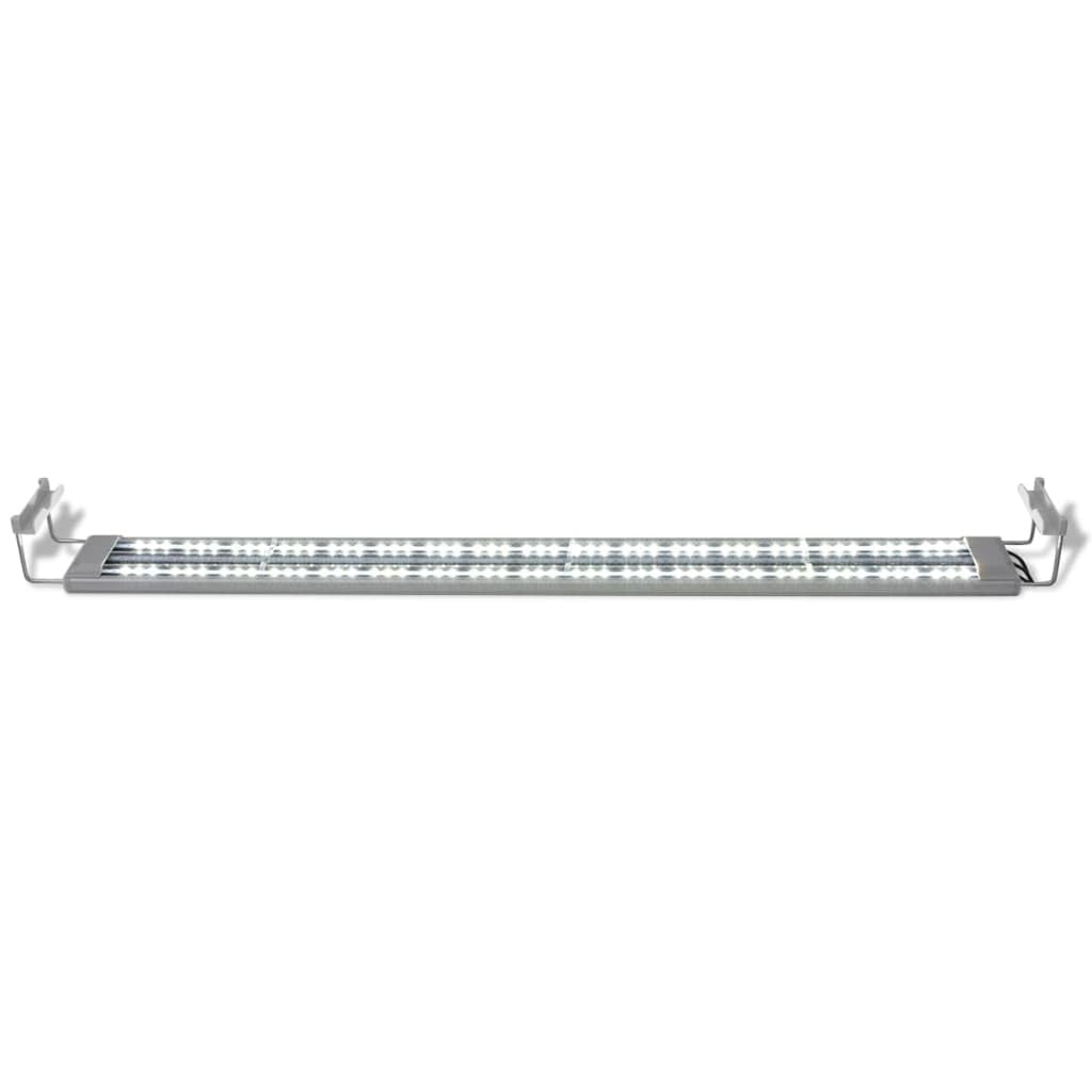 Aquarium Beleuchtung LED 100-110 cm Aluminium IP67 Leuchte mit 153 LEDs für Fischbecken Aquarienlampe Weiß Blau