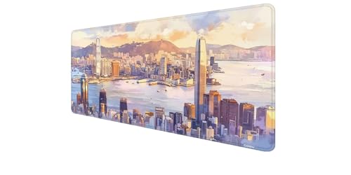 Alfombrilla ratón XXL para tu setup gaming, tapete de escritorio de 800x400x3 mm modelo río