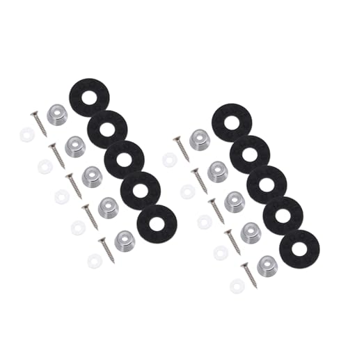 BESPORTBLE 10pcs Slip Bass Strap Locks with Smooth Design for Guitar Straps Durable Non Slip Studs and Washers for Acoustic Electric Bass Guitars