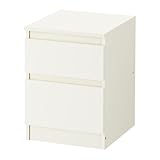Kommode mit 2 Schubladen, weiß