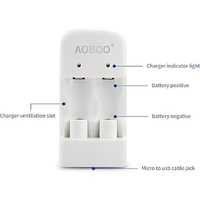 Cr2 3V 300Mah Camera Accessories CR2 Rechargeable Battery 2PCS CR15H270 Compatible with Golf Rangefinders (Battery-ABO-K2)