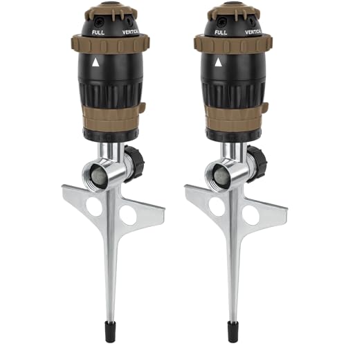 RESTMO Gear Drive Sprinkler 2-Pack with Metal Spike Base