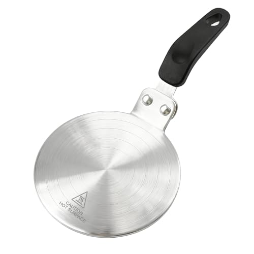 Adaptador Para Cafetera De 13 Cm, Doble Cara Acero Inoxidable 430, Alta Conductividad Térmica, Apto Para Cocinas De Gas Y Vitrocerámica, Cafeteras Y Utensilios De Cocina
